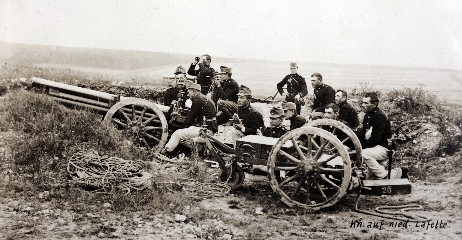 1906, Zichy kúria, Zala, ágyú, löveg, tüzérség, hadgyakorlat, katona, Fortepan #263959