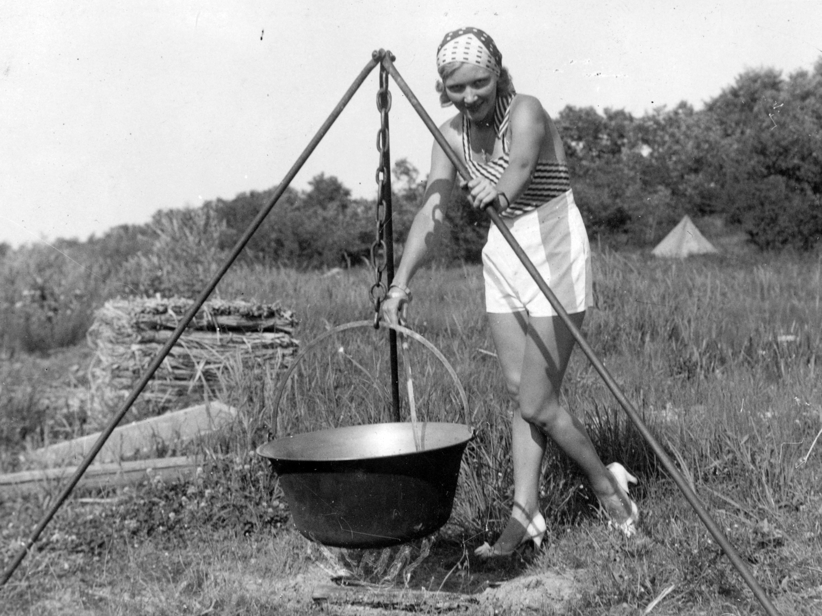 1939, Fortepan, bogrács, főzés, Fortepan #26400