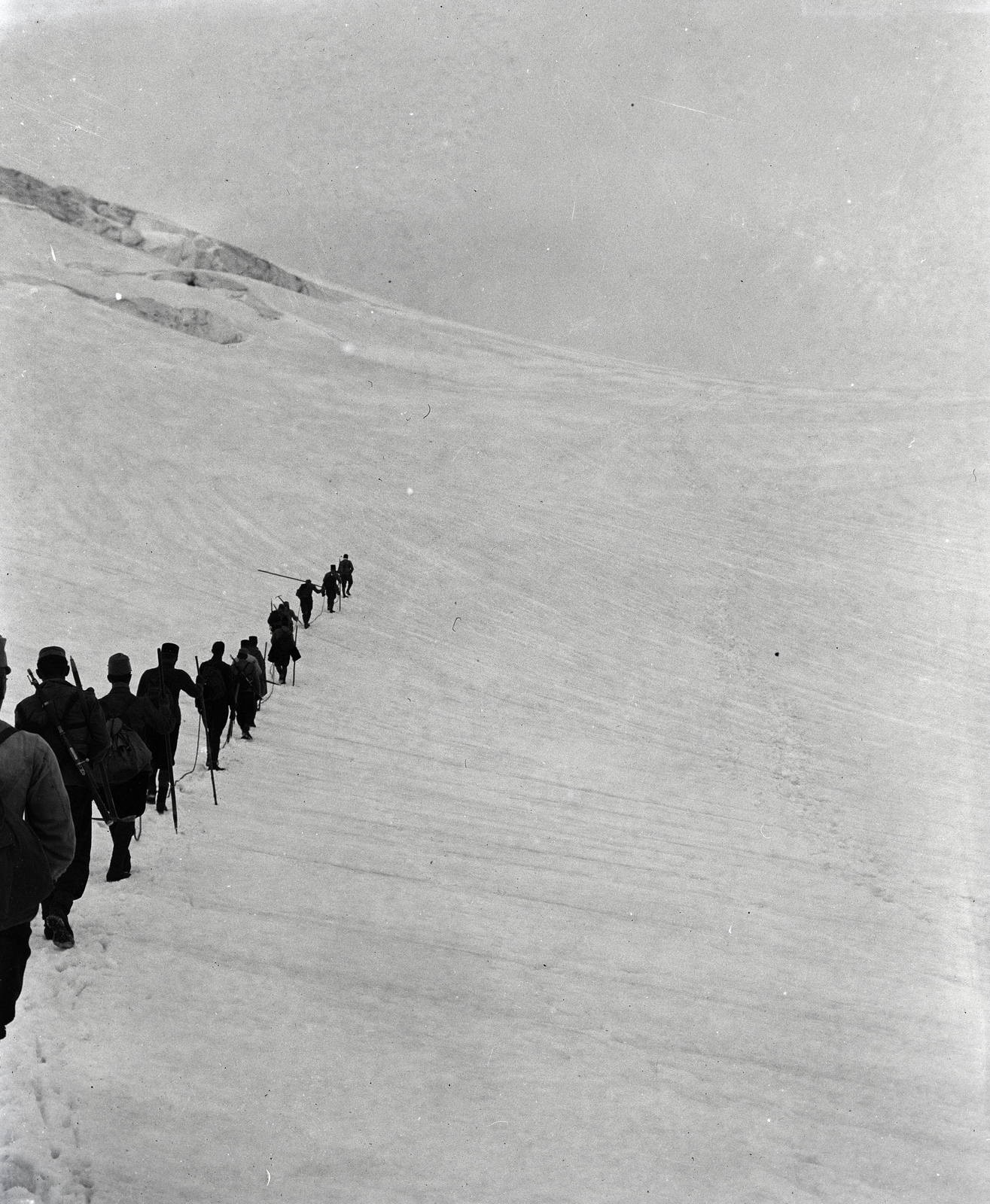 1915, Zichy kúria, Zala, soldier, winter, hillside, Fortepan #264064