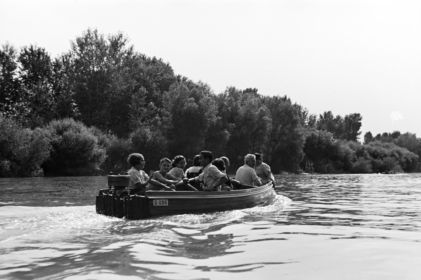 1937, Nagy István, motorboat, Fortepan #264125