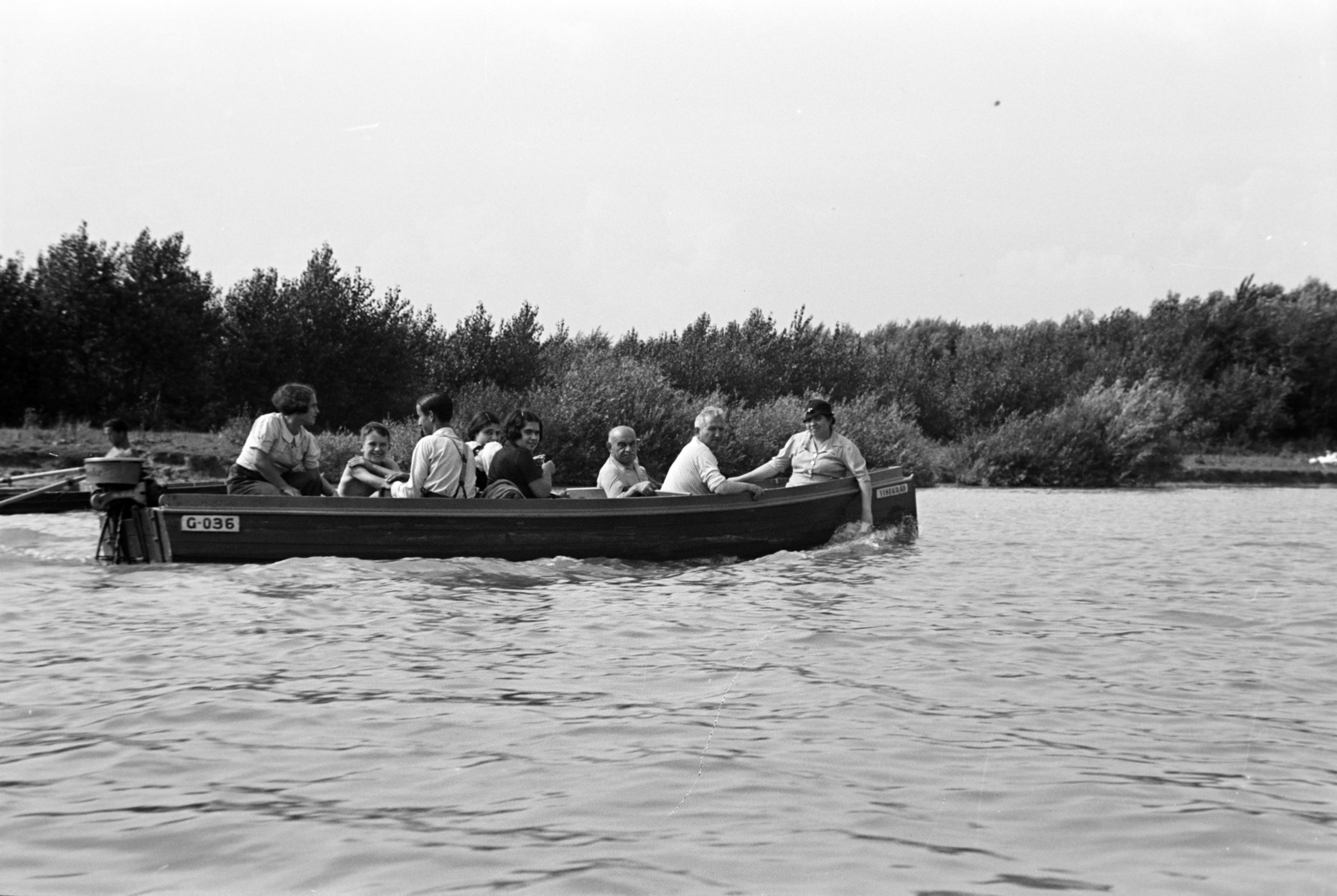 1937, Nagy István, motorboat, Fortepan #264126