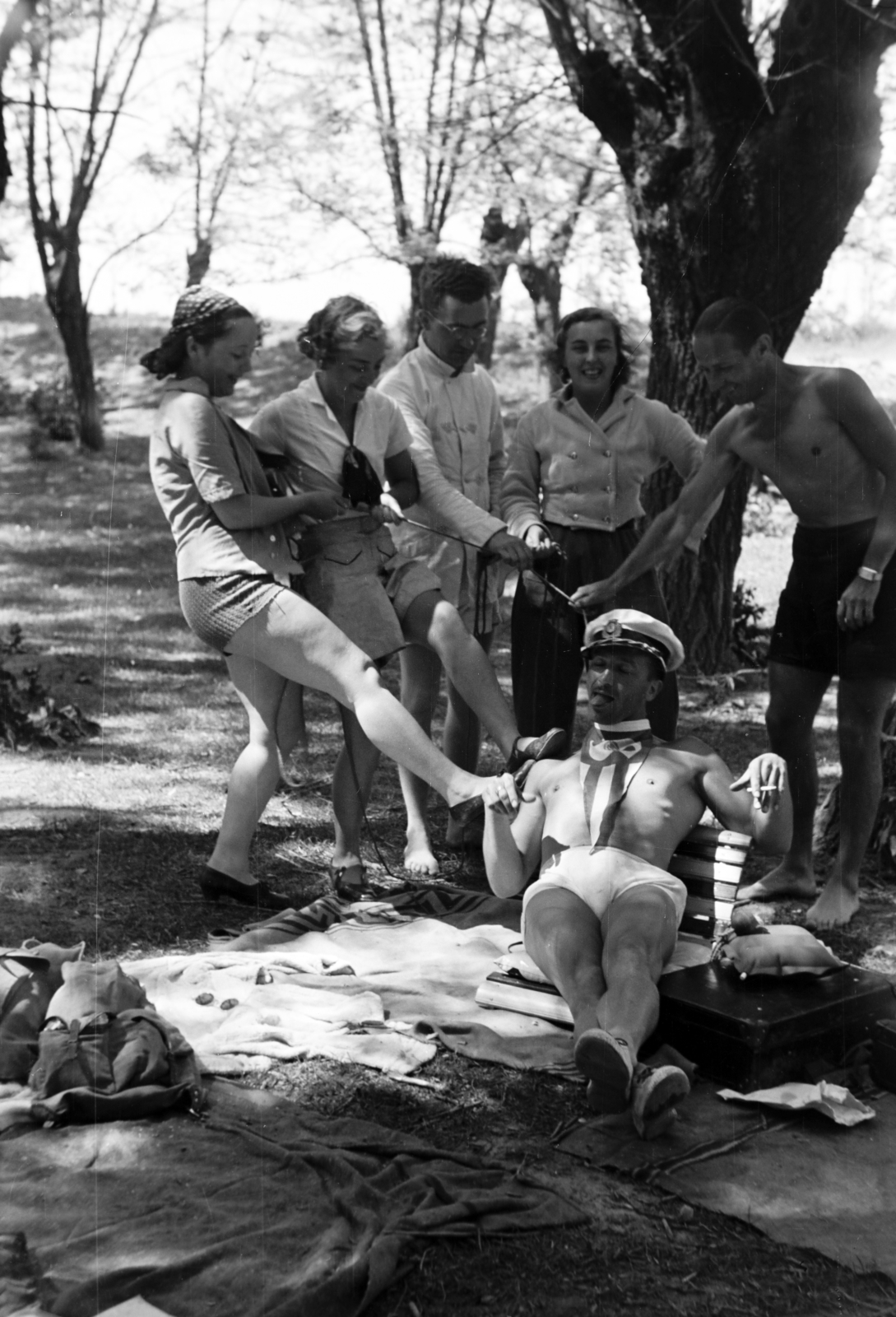 1938, Nagy István, jesting, fun, Best of, Fortepan #264229