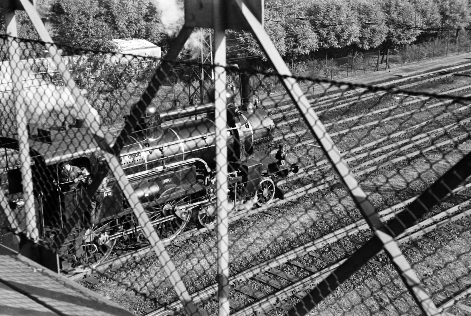 1939, Nagy István, steam locomotive, Fortepan #264273