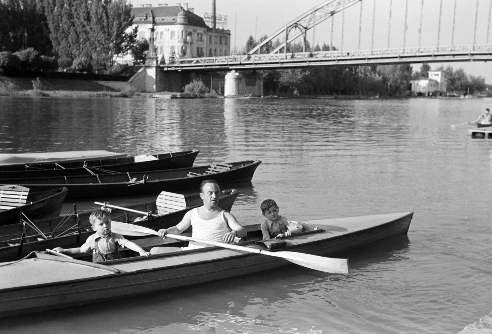 1941, Nagy István, paddling, kayak, Fortepan #264456