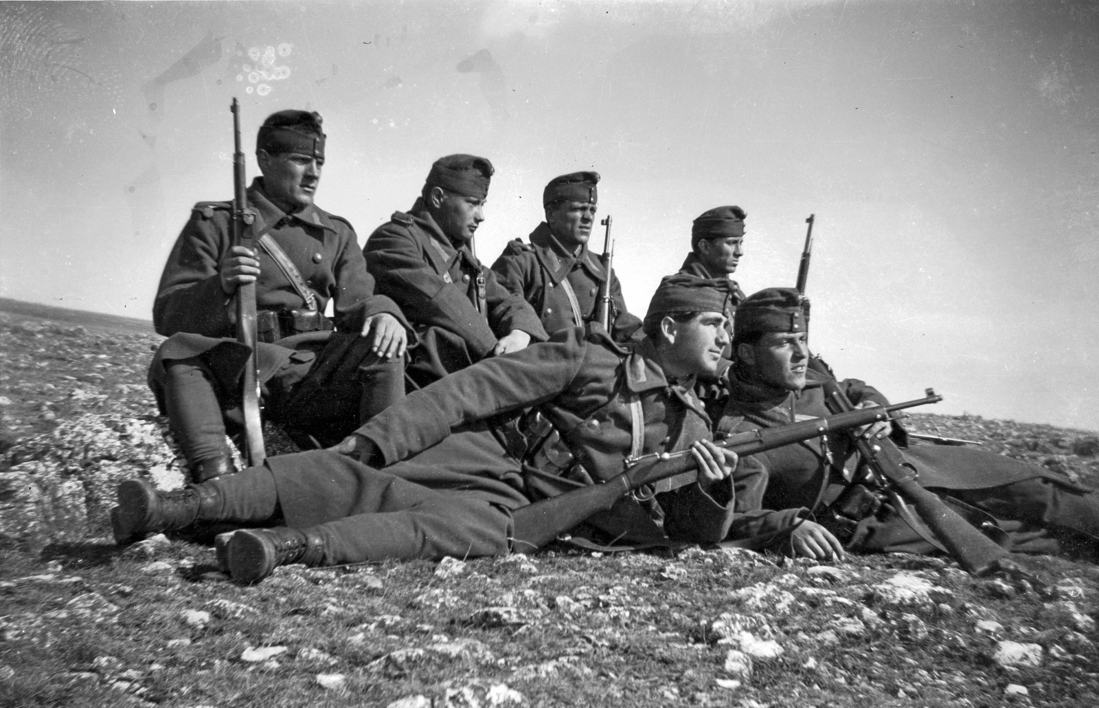 1942, Ladinek Viktor, tableau, Fortepan #264634