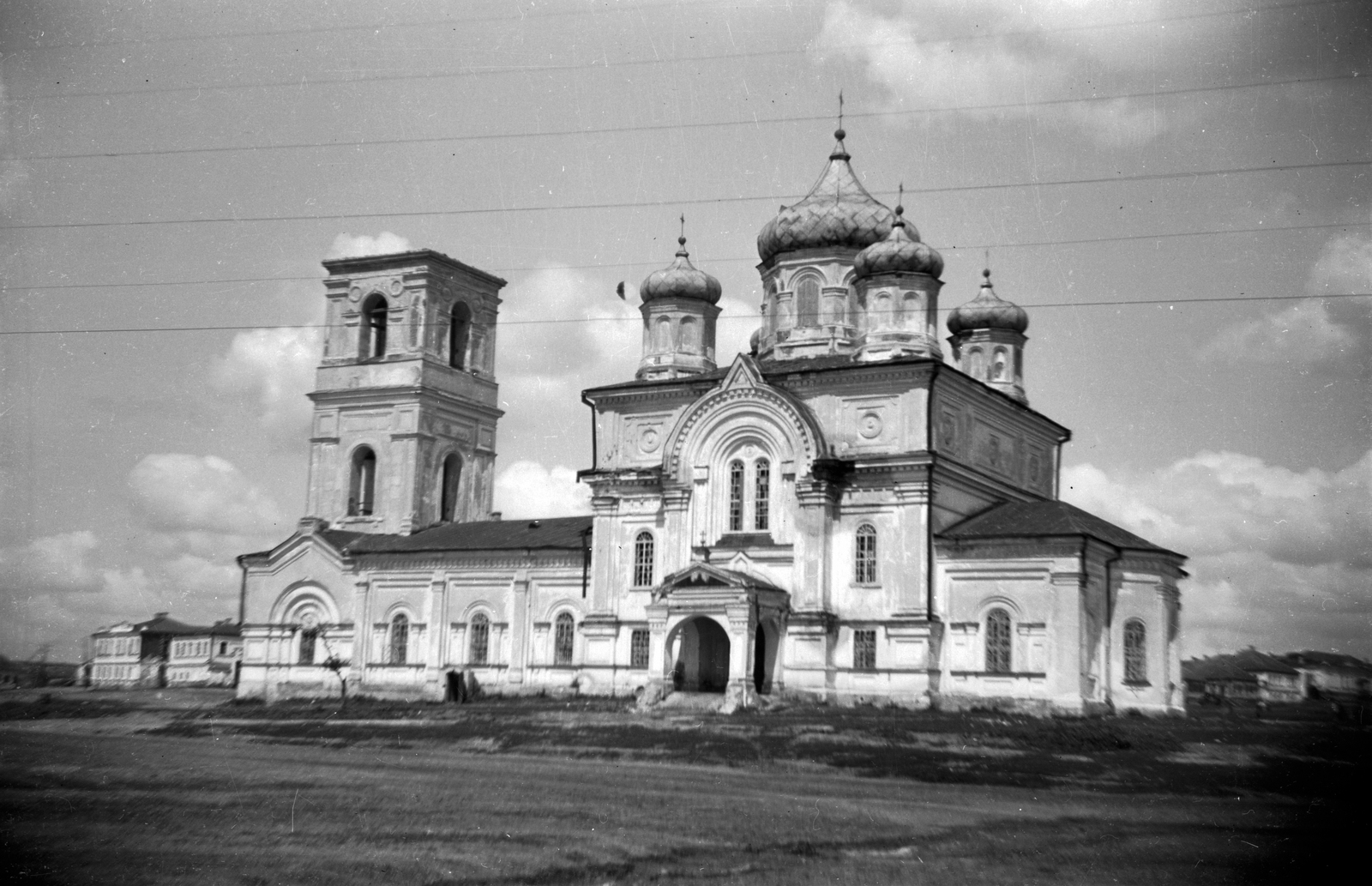 Russia, Repyevka, (Voronyezsi terület, repjevkai járás), Péter és Pál-templom., 1942, Ladinek Viktor, church, Fortepan #264681