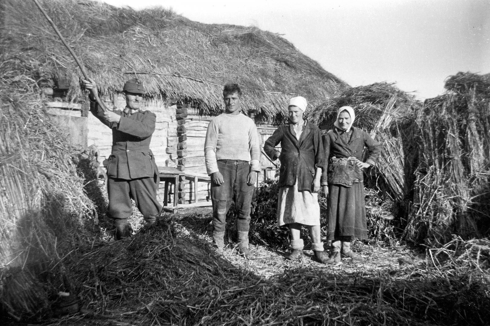 1942, Ladinek Viktor, eastern front, tableau, Fortepan #264694