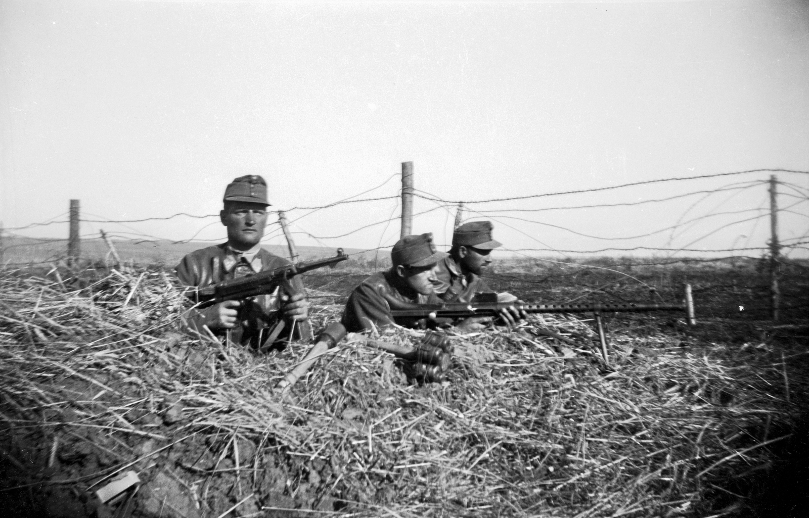 1942, Ladinek Viktor, eastern front, machine gun, Fortepan #264723