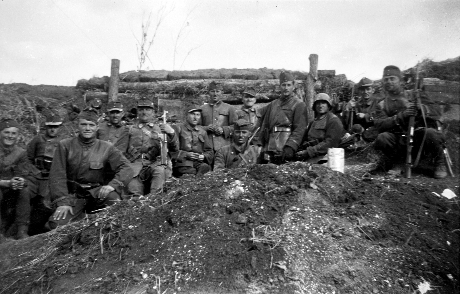 1942, Ladinek Viktor, eastern front, tableau, Fortepan #264727