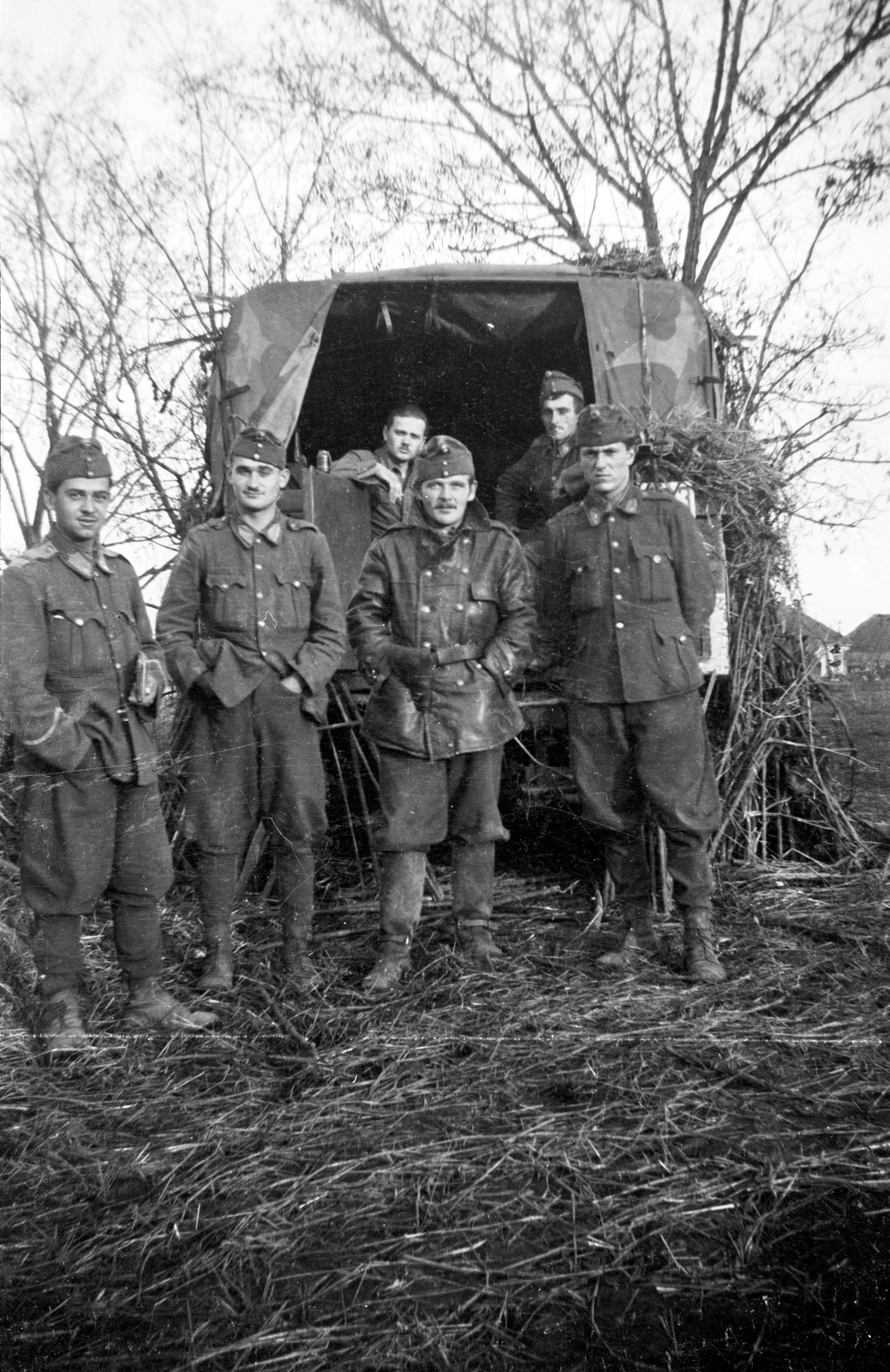 1942, Ladinek Viktor, eastern front, tableau, Fortepan #264732