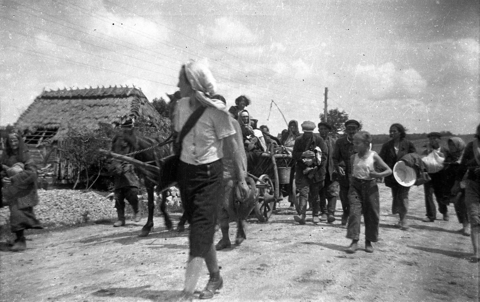 1942, Ladinek Viktor, refugee, eastern front, Fortepan #264736