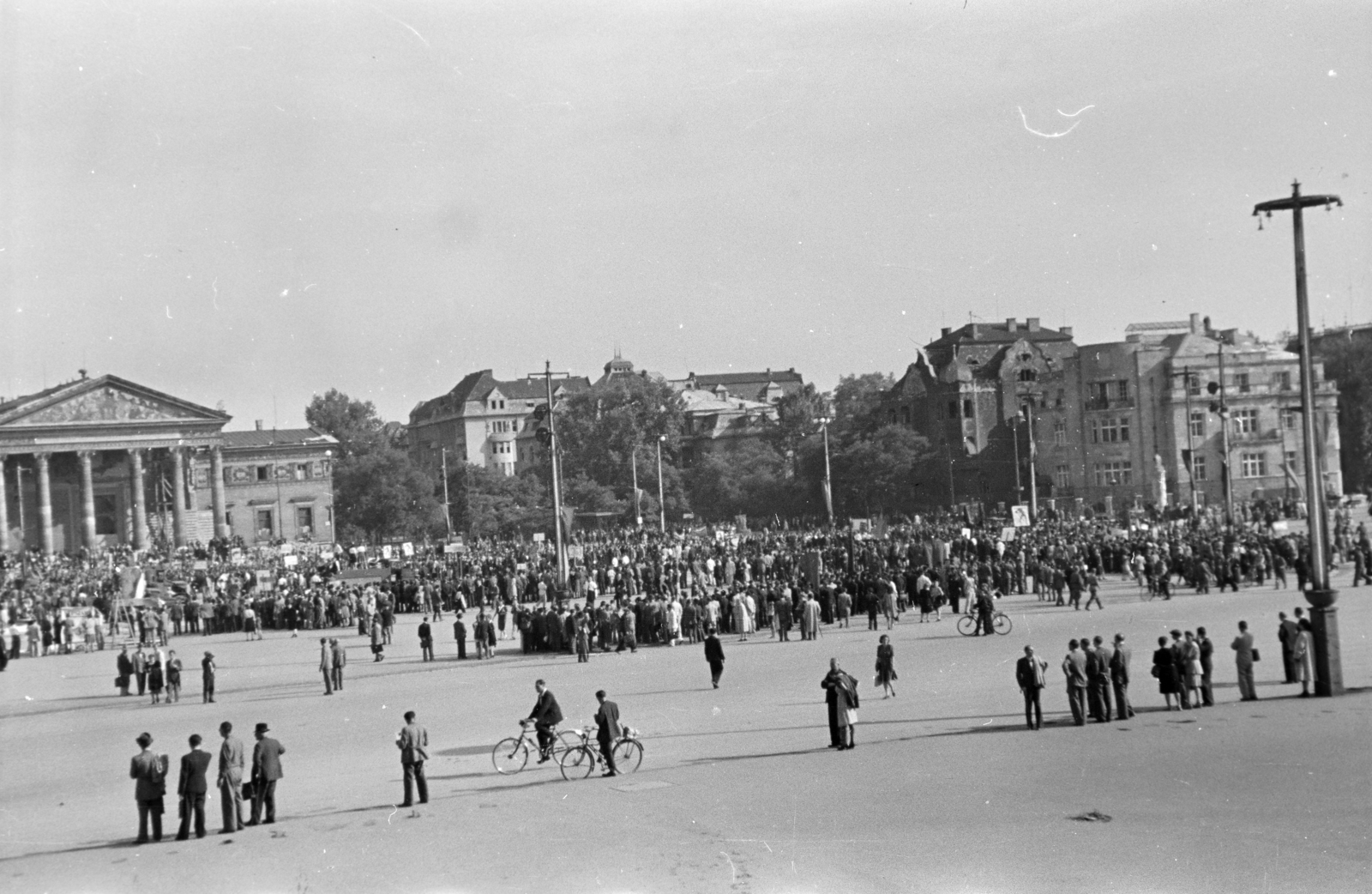 1947, Horváth József, tömeg, kerékpár, Fortepan #264980