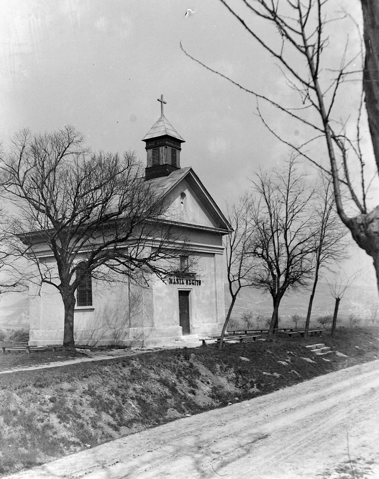Magyarország, Törökbálint, Mária-kápolna a temetővel szemben., 1908, Fortepan, kápolna, Fortepan #2651
