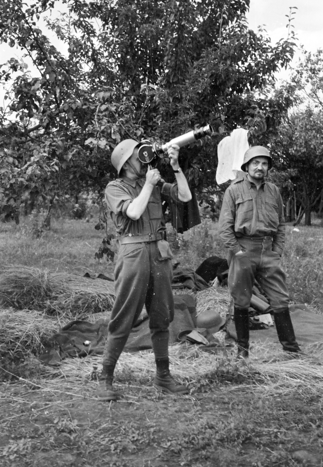 Ukrajna, 1941, Horváth József, filmkamera, keleti front, Fortepan #265184