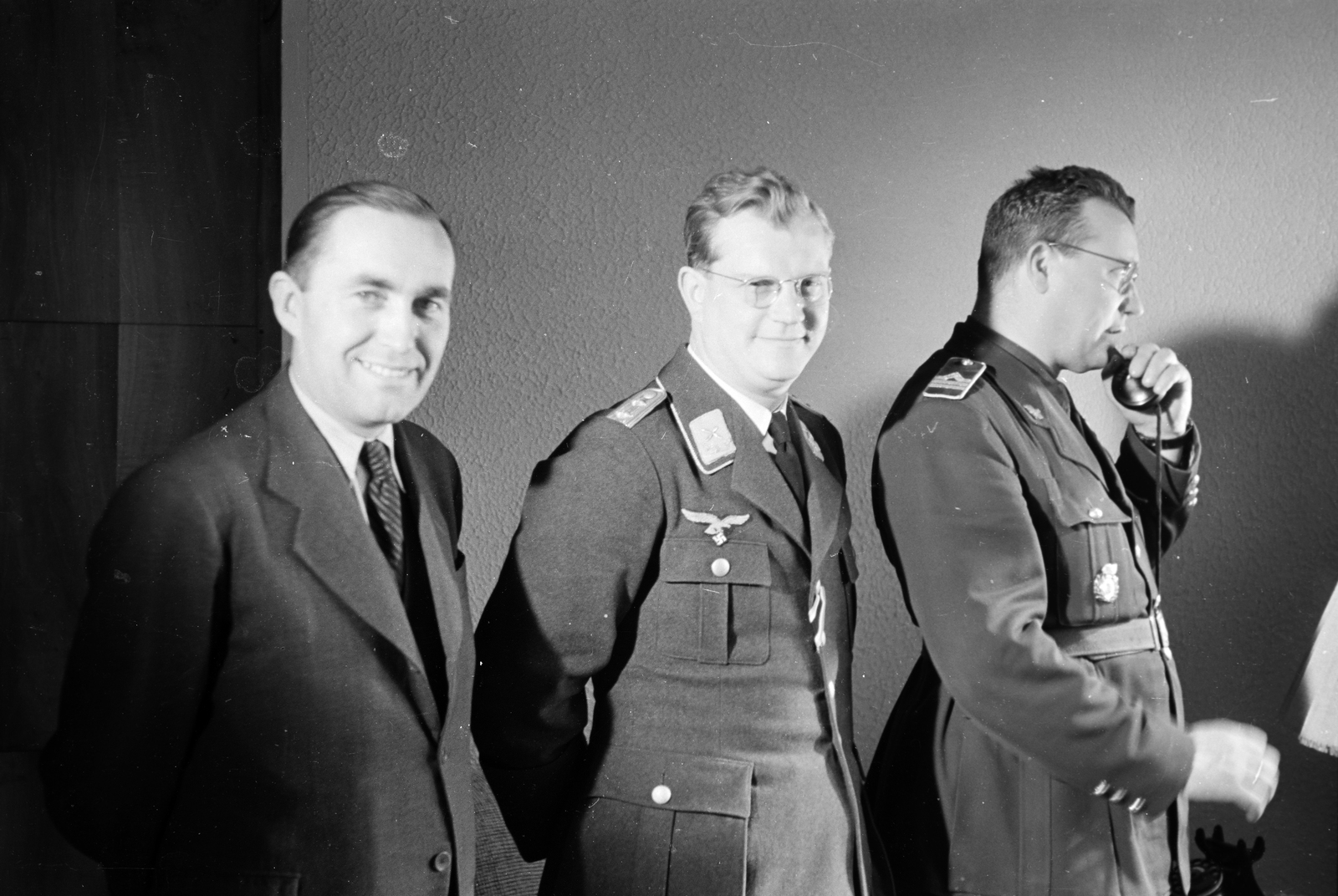 1943, Horváth József, MKHL, mikrofon, Luftwaffe, Fortepan #265204