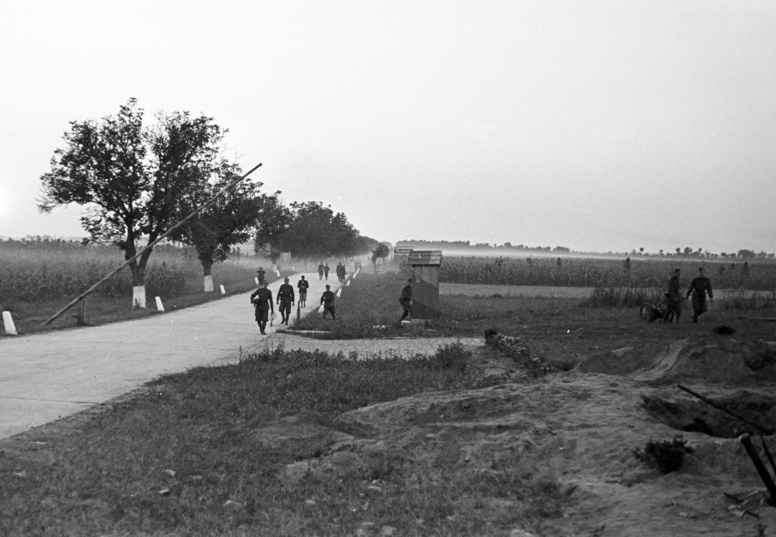 Romania,Transylvania, Borș, határállomás a magyar csapatok bevonulása idején., 1940, Horváth József, Fortepan #265421