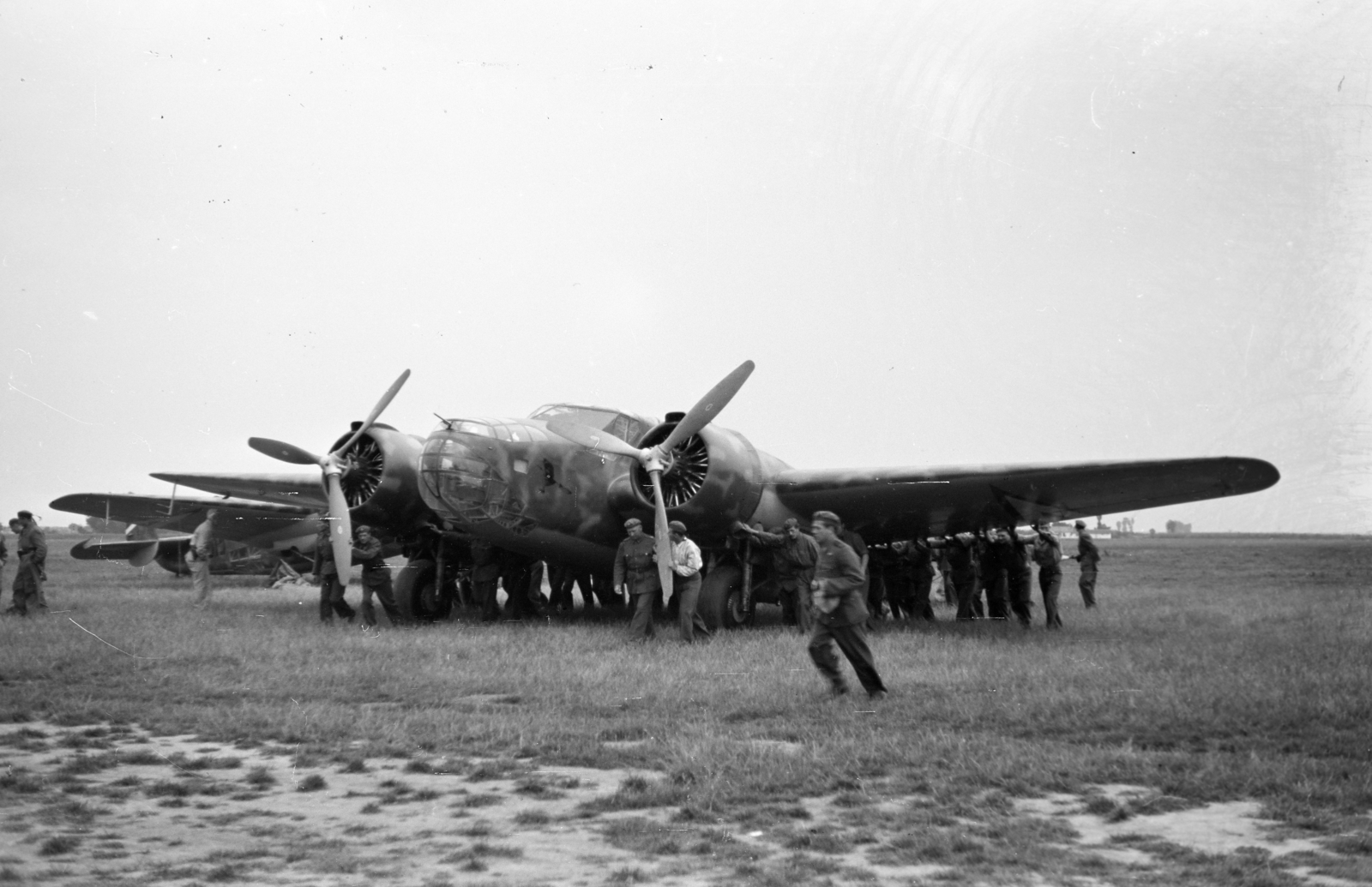 1940, Horváth József, airplane, Royal Hungarian Air Force, Caproni-brand, soldier, Fortepan #265504