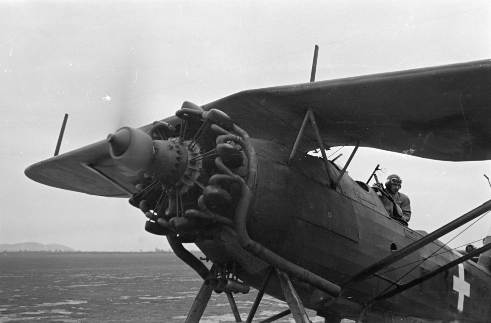 1943, Horváth József, radial engine, insignia, pilot, Fortepan #265597