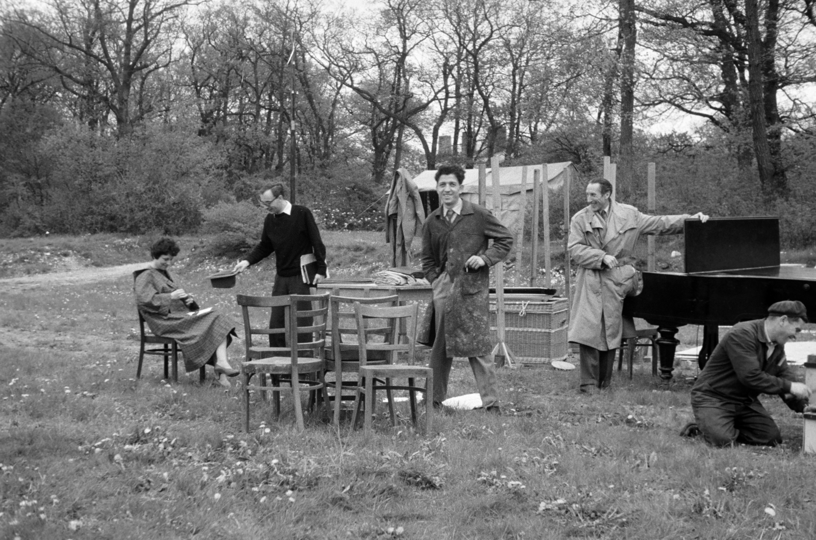 1961, Horváth József, Best of, zongora, koldus, Fortepan #265700