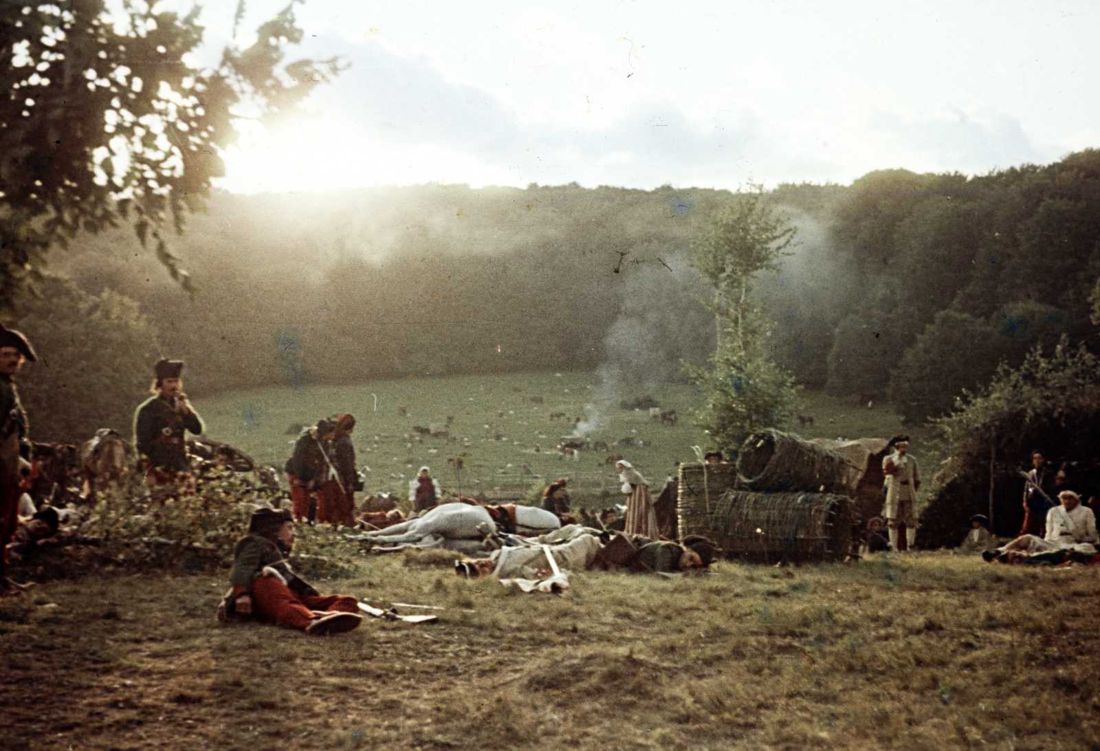 Hungary, a felvétel a Rákóczi hadnagya című film forgatásakor készült., 1953, Horváth József, colorful, filming, costume, Fortepan #265848