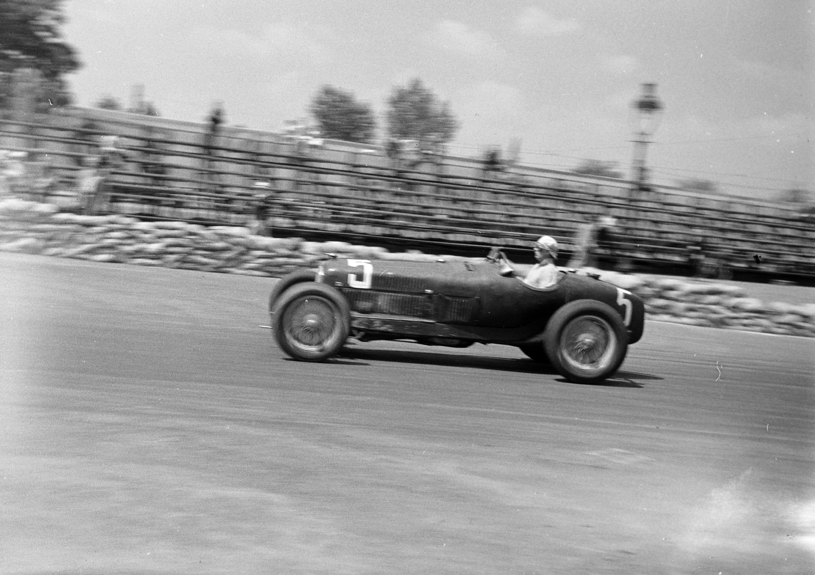 1937, Horváth József, car race, sandbag, starting number, Fortepan #265896