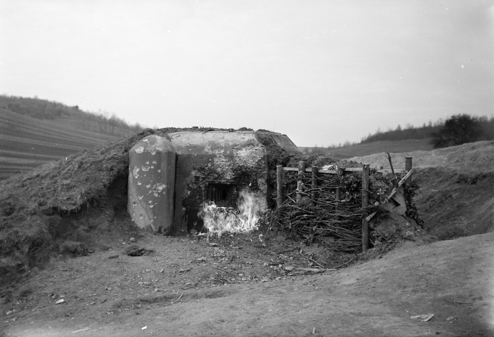 1939, Horváth József, bunker, Fortepan #265921