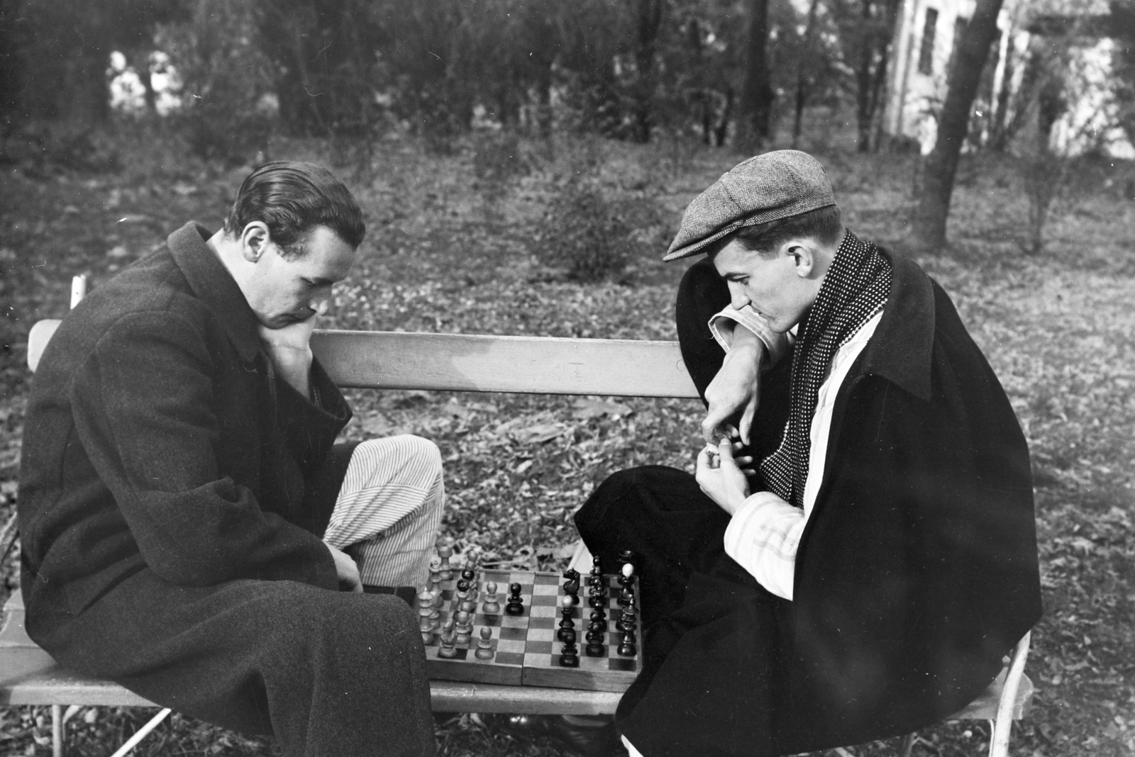 1937, Horváth József, Best of, chess table, chess, Fortepan #265965