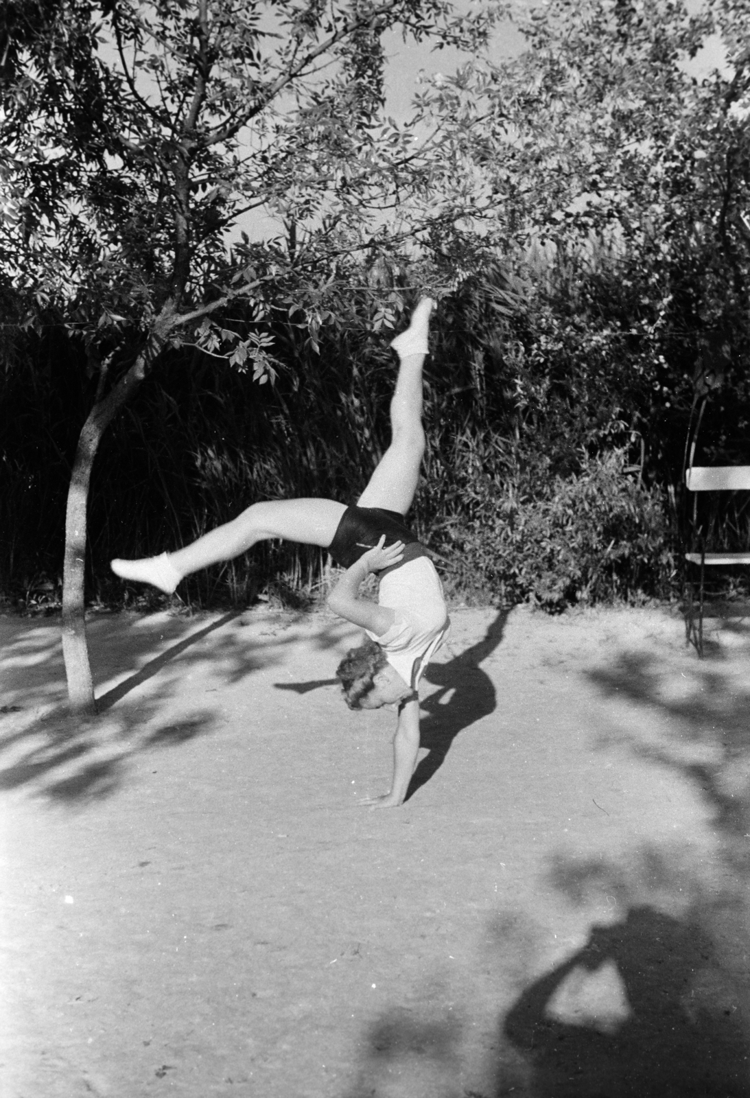 1943, Vízkelety László, feat, exercise, Fortepan #266154