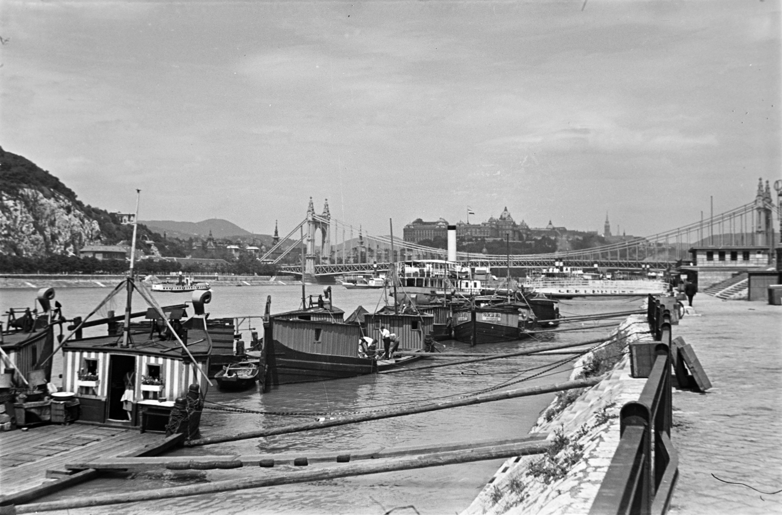 1942, Vízkelety László, Best of, barge, Fortepan #266181