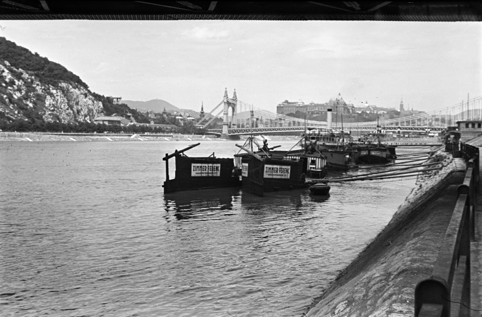 1942, Vízkelety László, Danube, Fortepan #266183
