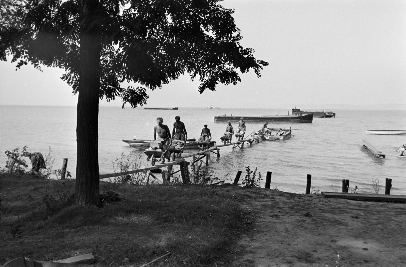 Hungary, Balatonvilágos, Balatonaliga., 1942, Vízkelety László, Best of, Fortepan #266227