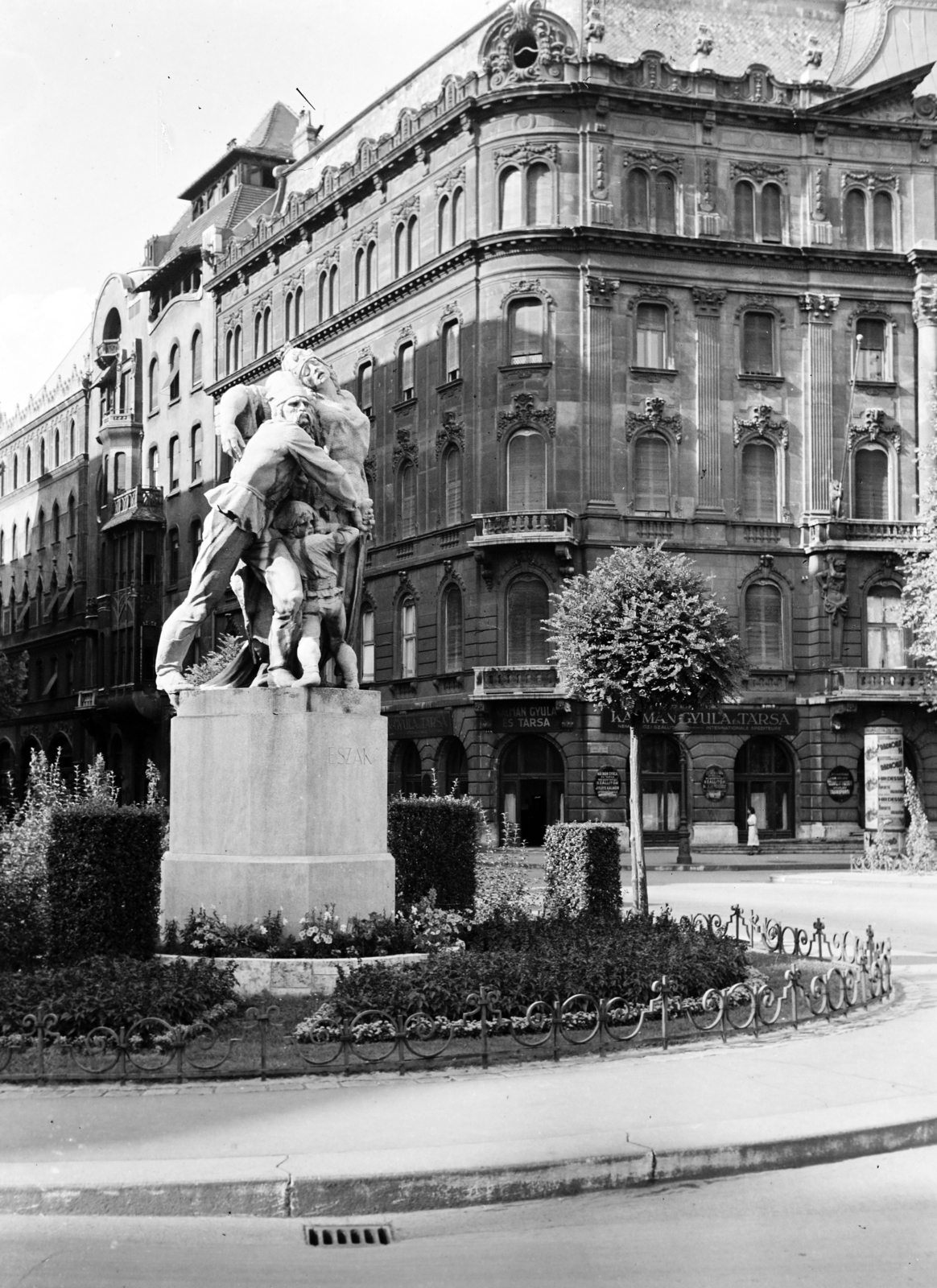 1938, Vízkelety László, szoborcsoport, Fortepan #266316