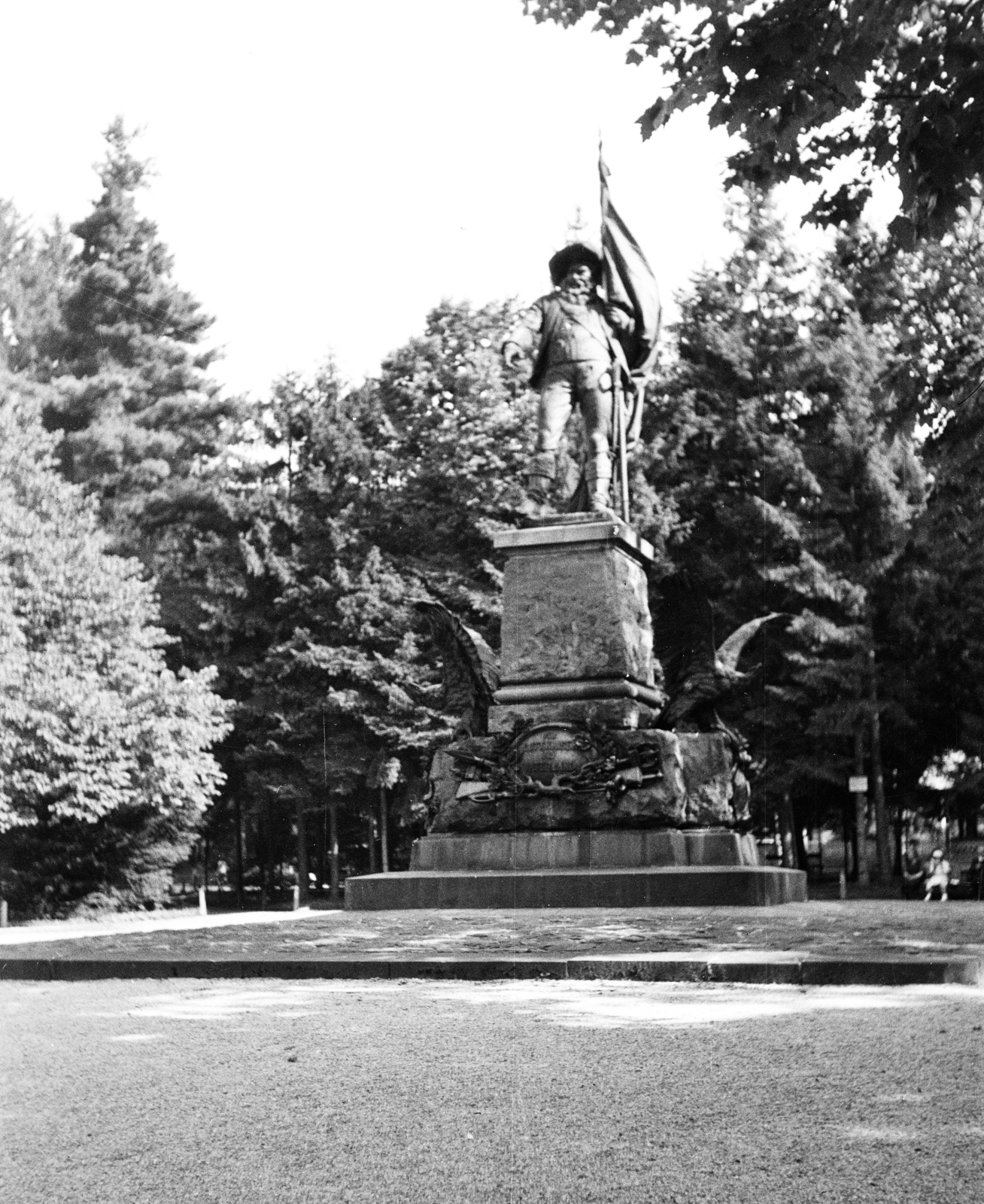 Austria, Innsbruck, Bergisel, Andreas Hofer szobra., 1939, Vízkelety László, sculpture, Fortepan #266338