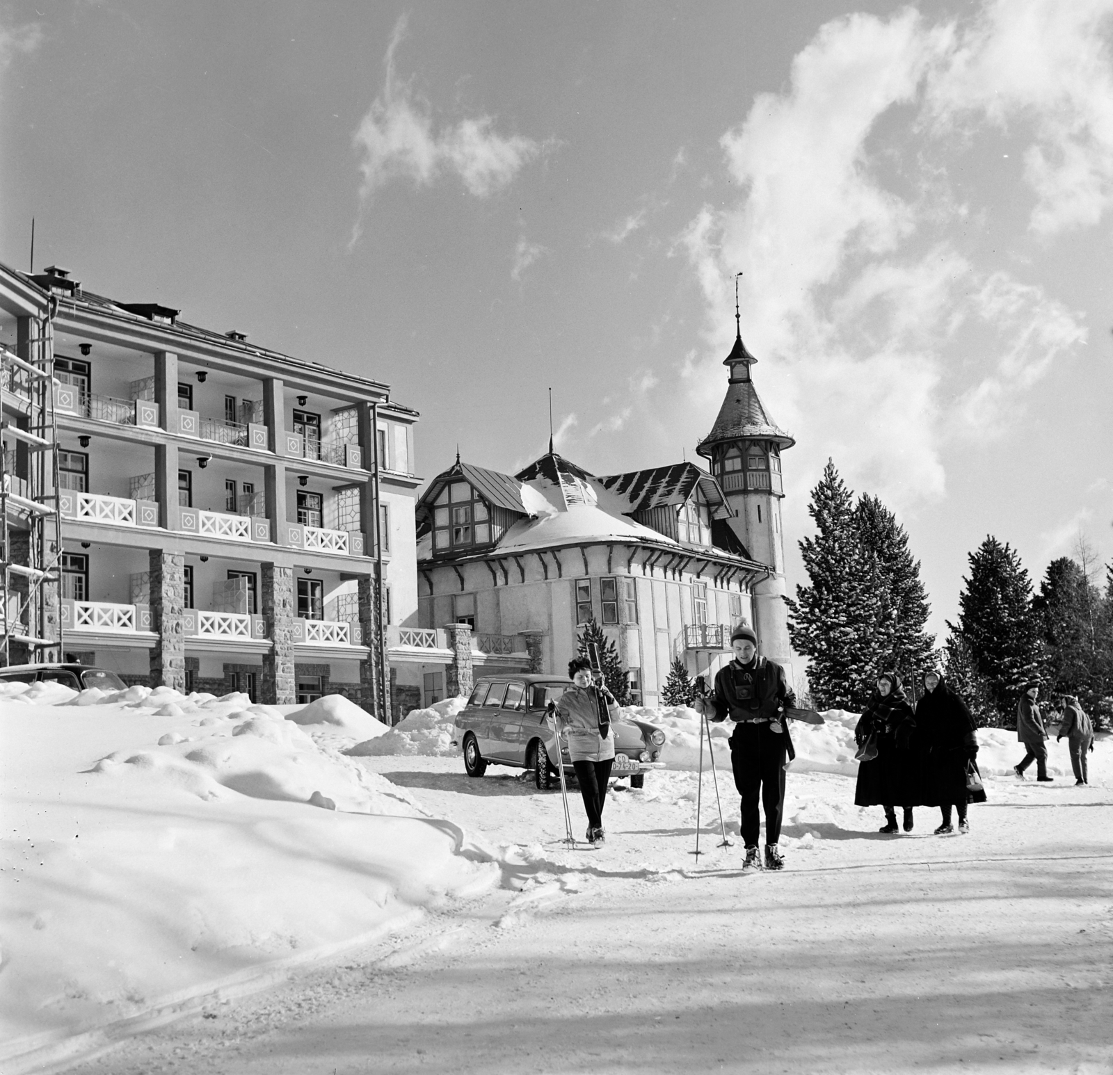 Slovakia, Štrbské pleso, Új-Palota szálló., 1962, Szilvási hagyaték, Czechoslovakia, Fortepan #266390