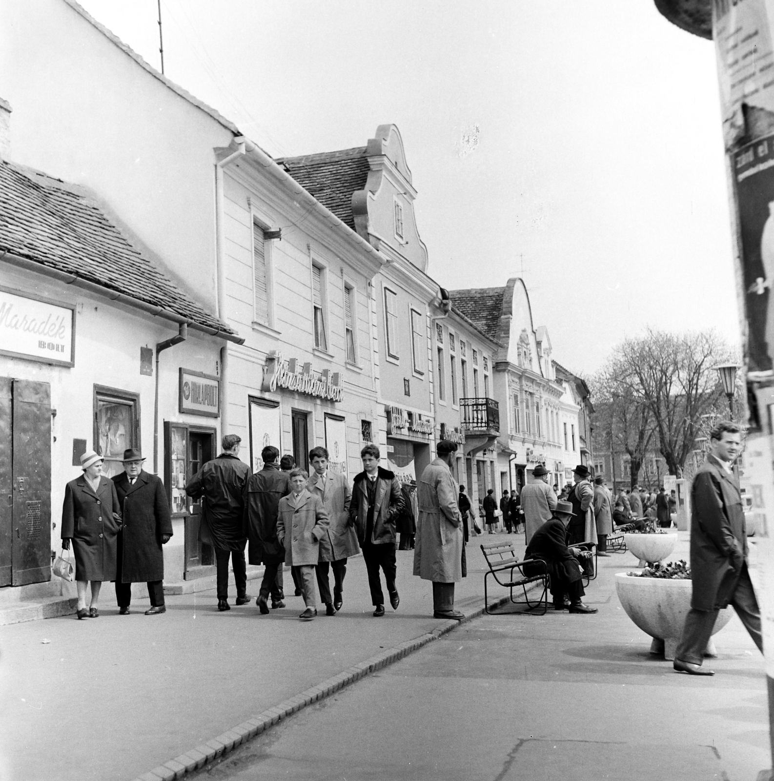 Hungary, Kőszeg, Fő (Köztársaság) tér., 1966, Szilvási hagyaték, street view, Fortepan #266399