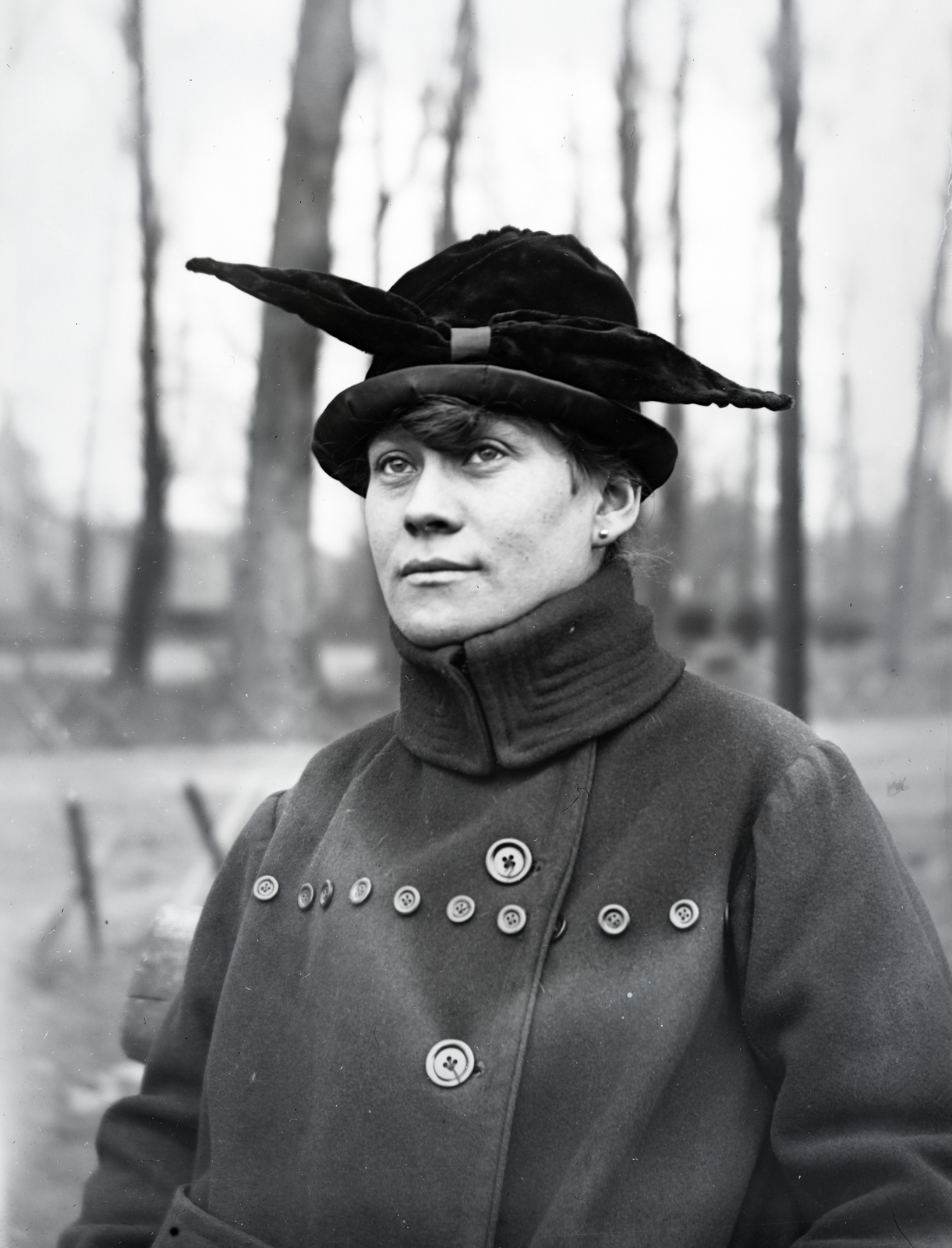 1915, Szilvási hagyaték, hat, coat, lady, orb, Fortepan #266491