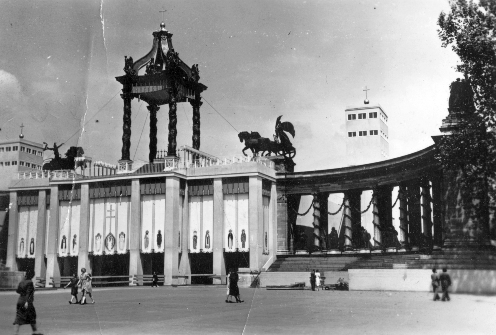 Hungary, Budapest XIV., Hősök tere, Eucharisztikus Világkongresszus, 1938 május., 1938, Fortepan, Budapest, Fortepan #26671