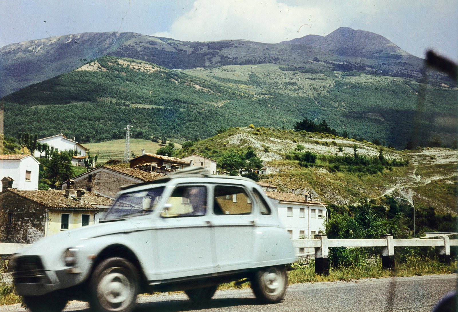 Olaszország, 1974, Vimola Károly, színes, Citroen Dyane, Fortepan #266985
