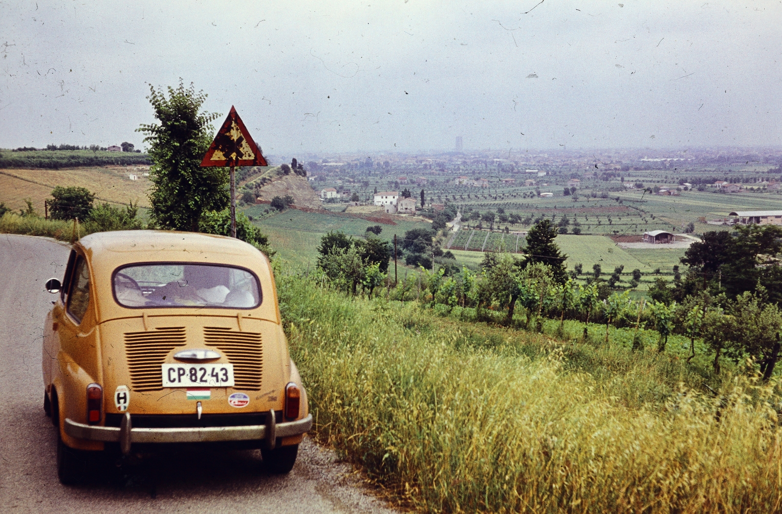 Olaszország, 1974, Vimola Károly, rendszám, színes, Zastava 750, Fortepan #266996