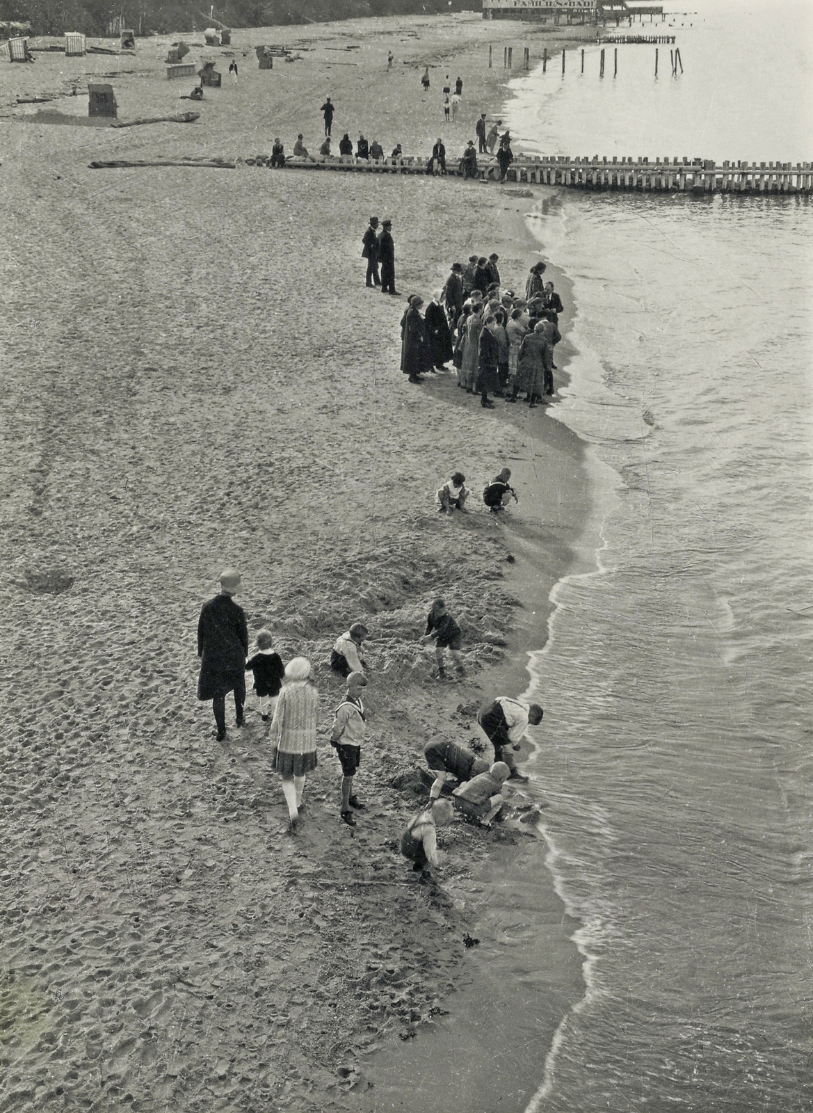 Németország, Moholy-Nagy László: The Water´s Edge, 1926, Fortepan/Album077, Moholy-Nagy László, tengerpart, madártávlat, Fortepan #267139