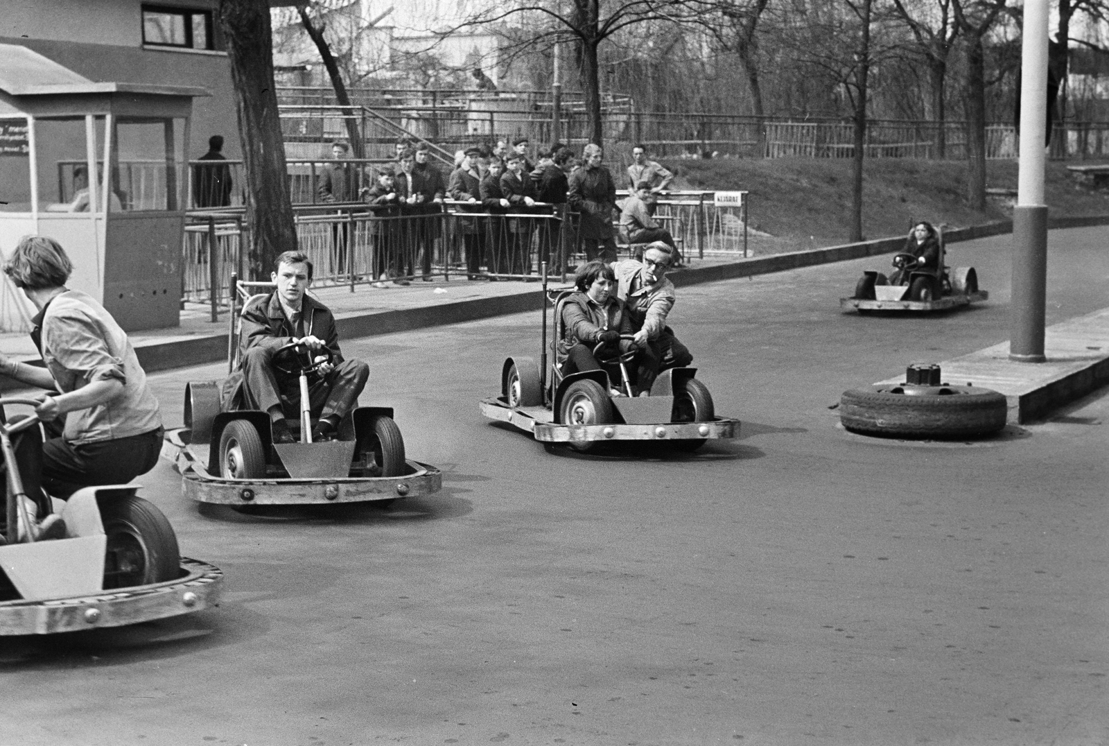 Hungary, Budapest XIV., Gokart., 1969, Ladinek Viktor, amusement park, Budapest, Fortepan #267228