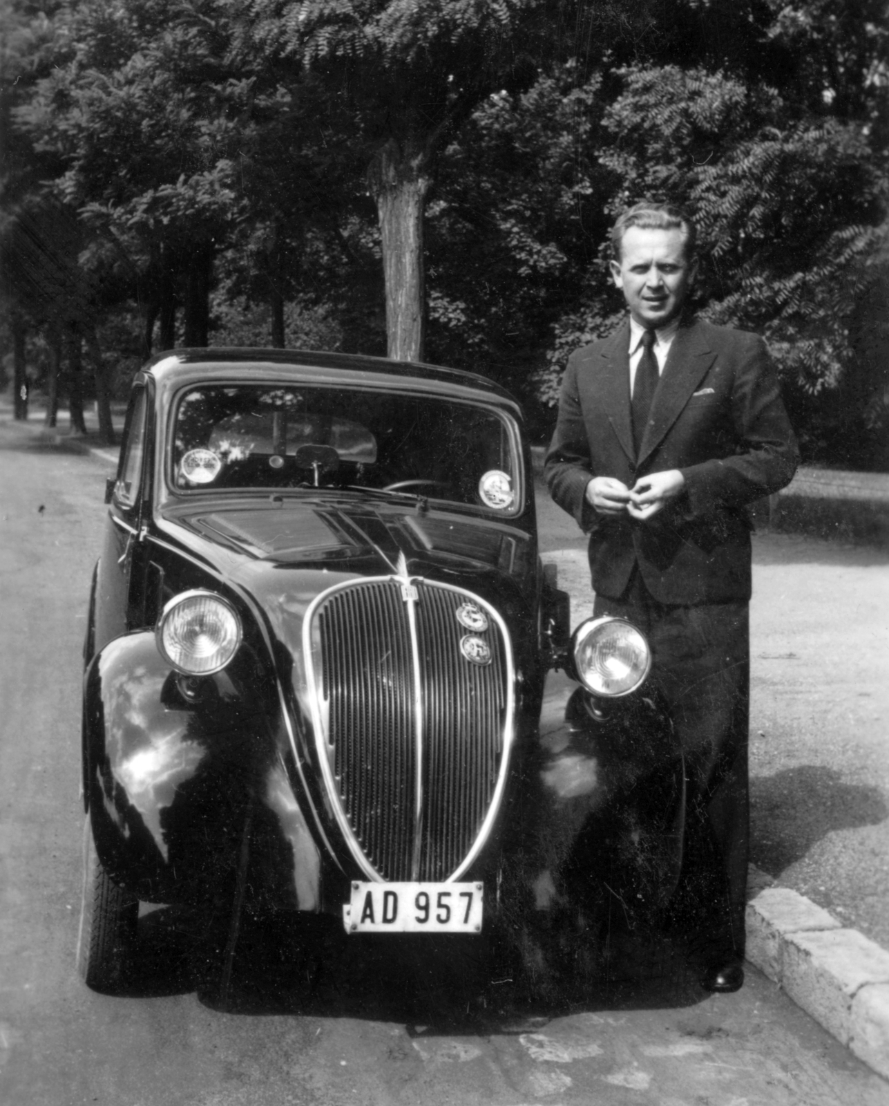Fiat Topolino személygépkocsi., 1939, Fortepan, Fiat-brand, Italian brand, number plate, Fortepan #26767