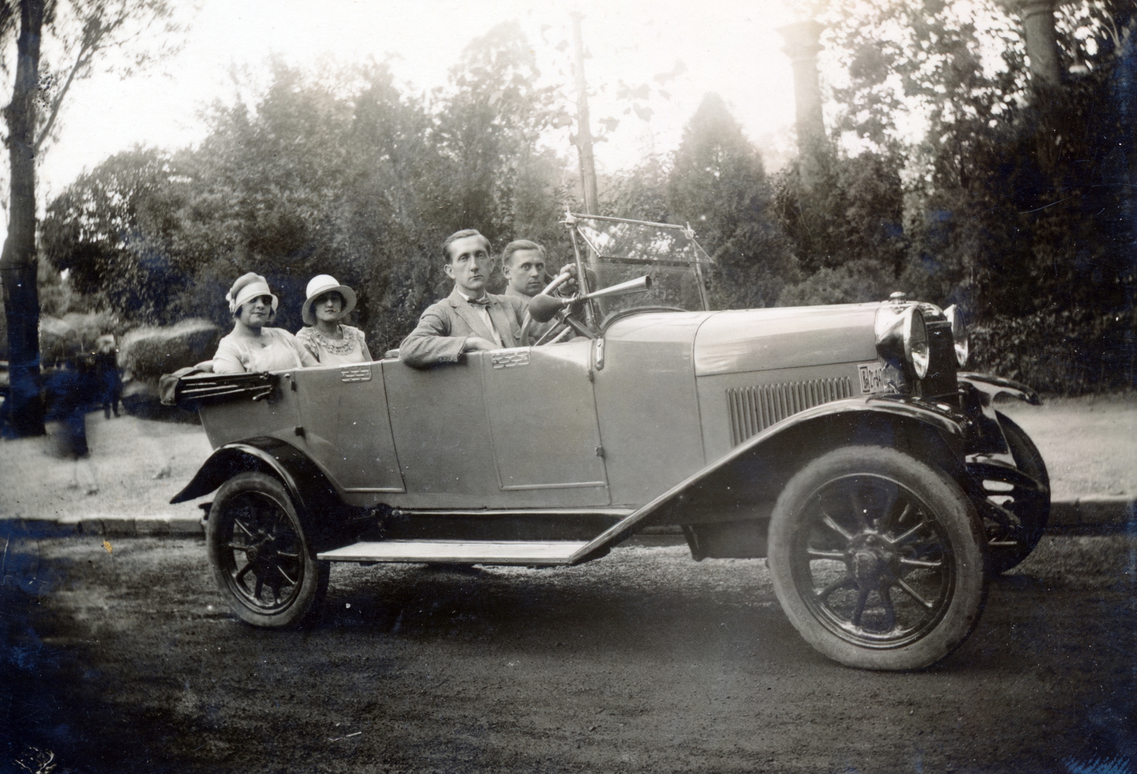 Chiribiri típusú személygépkocsi., 1926, Fortepan, Italian brand, Chiribiri-brand, automobile, horn, Fortepan #26772