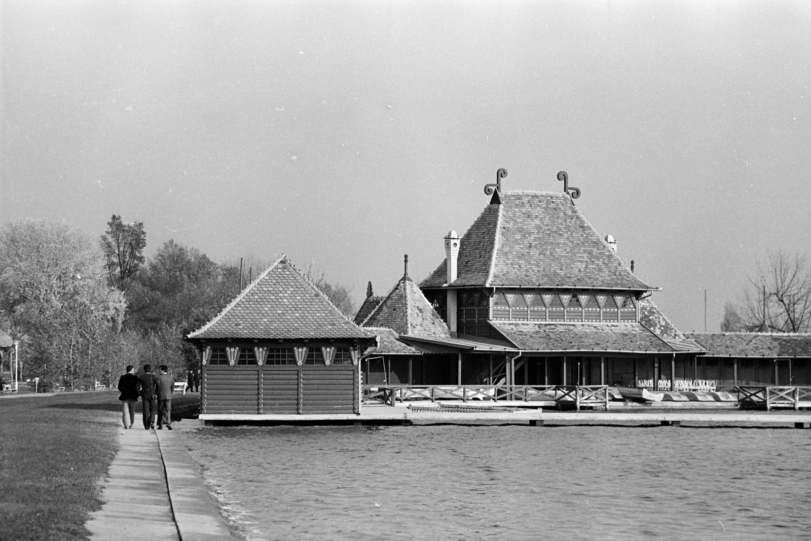 Szerbia, Palics, az 1912-ben épült Női fürdő-uszoda épülete., 1976, Dorics István, Fortepan #267944