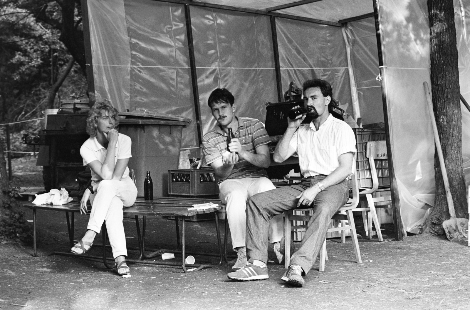 1986, Glósz András, crate, Fortepan #268362