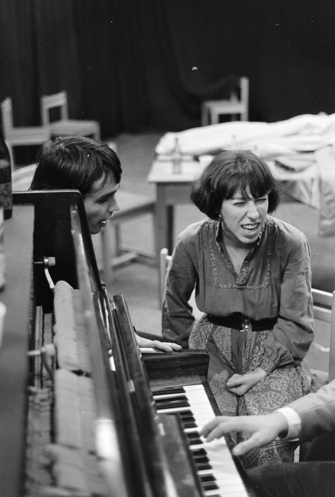 1985, Glósz András, piano, singer, Fortepan #268475