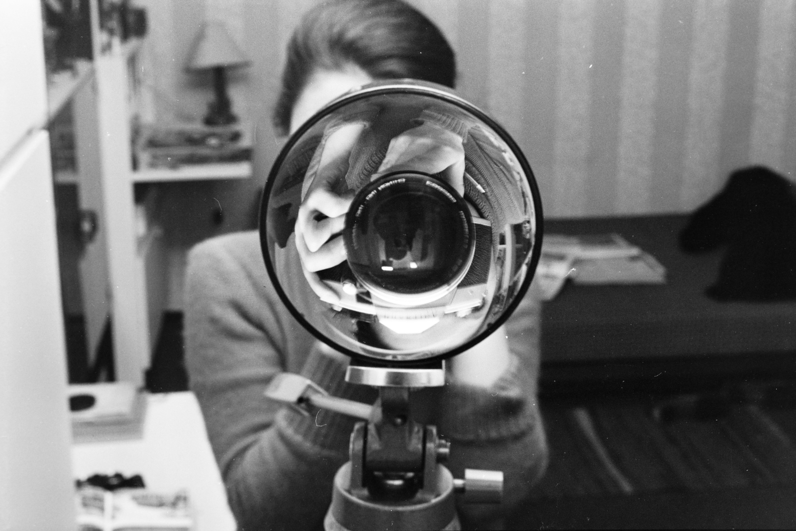 1984, Glósz András, camera, tripod, Fortepan #268491