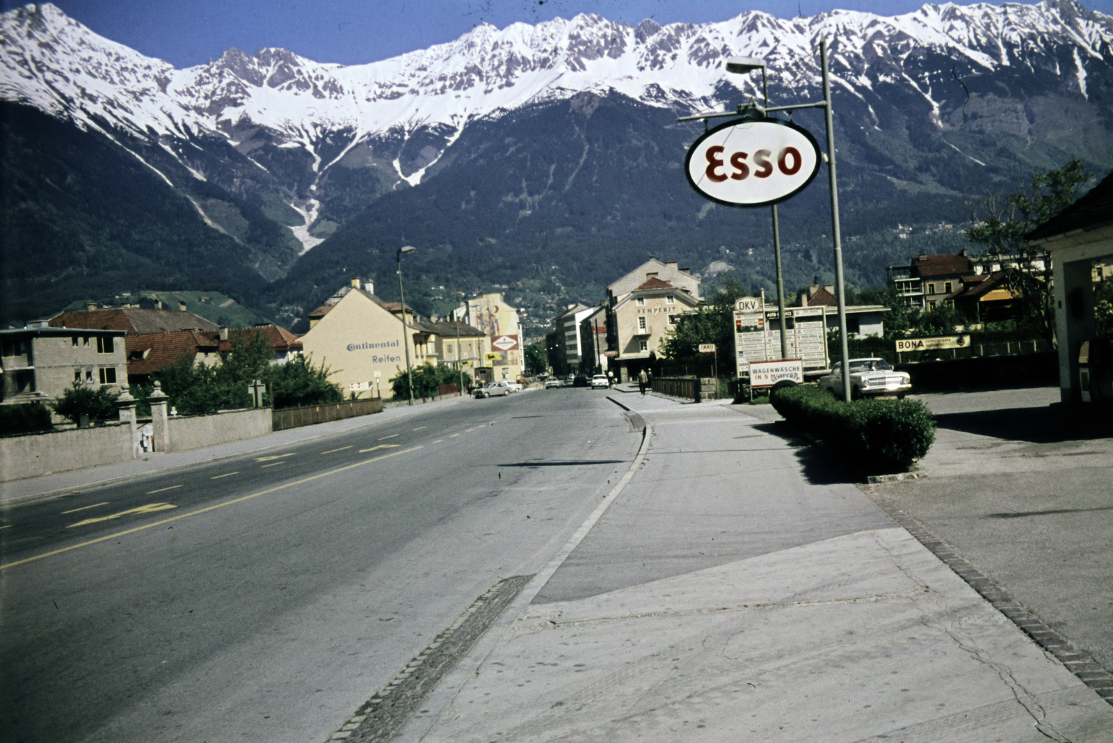 Austria, Innsbruck, Brenner Strasse a Klostergasse sarkánál észak (a városközpont) felé., 1963, Iván Zoltán dr., Fortepan #268669