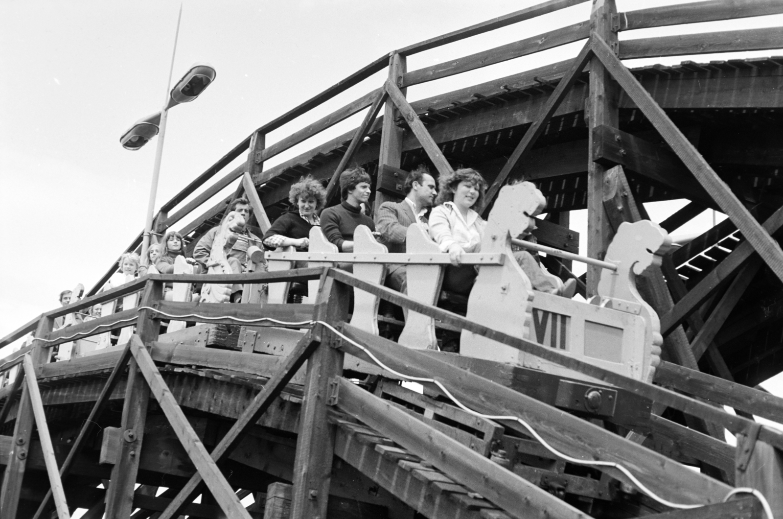 Magyarország, Városliget,Vidámpark, Budapest XIV., Hullámvasút., 1983, Kanyó Béla, Budapest, Fortepan #268694