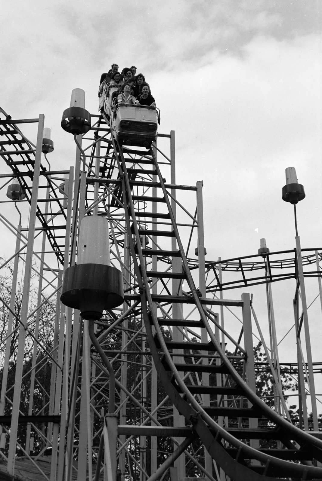 Magyarország, Városliget,Vidámpark, Budapest XIV., Ciklon., 1983, Kanyó Béla, Budapest, Fortepan #268697